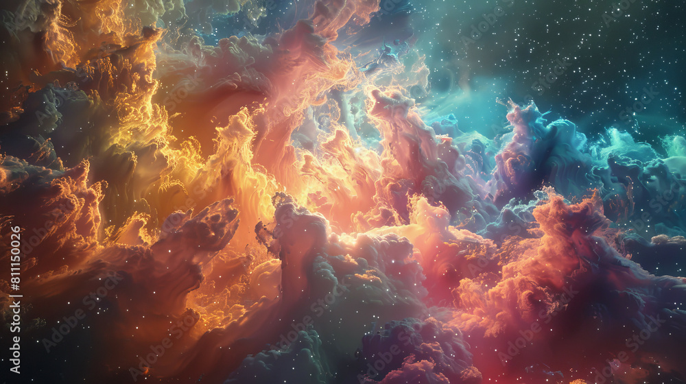Cosmic Chromatics Colorful Galactic Wallpaper Cosmic Chromatics Colorful Galactic Wallpaper