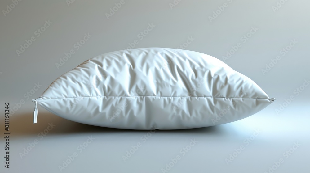 3D realistic image of a pillow, clean lighting, isolated on background 3D realistic image of a pillow, clean lighting, isolated on background