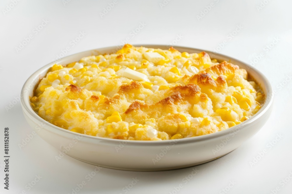 Delightful Corn Pudding with Creamed Corn, Cornbread Mix, and Plump Corn Kernels Delightful Corn Pudding with Creamed Corn, Cornbread Mix, and Plump Corn Kernels