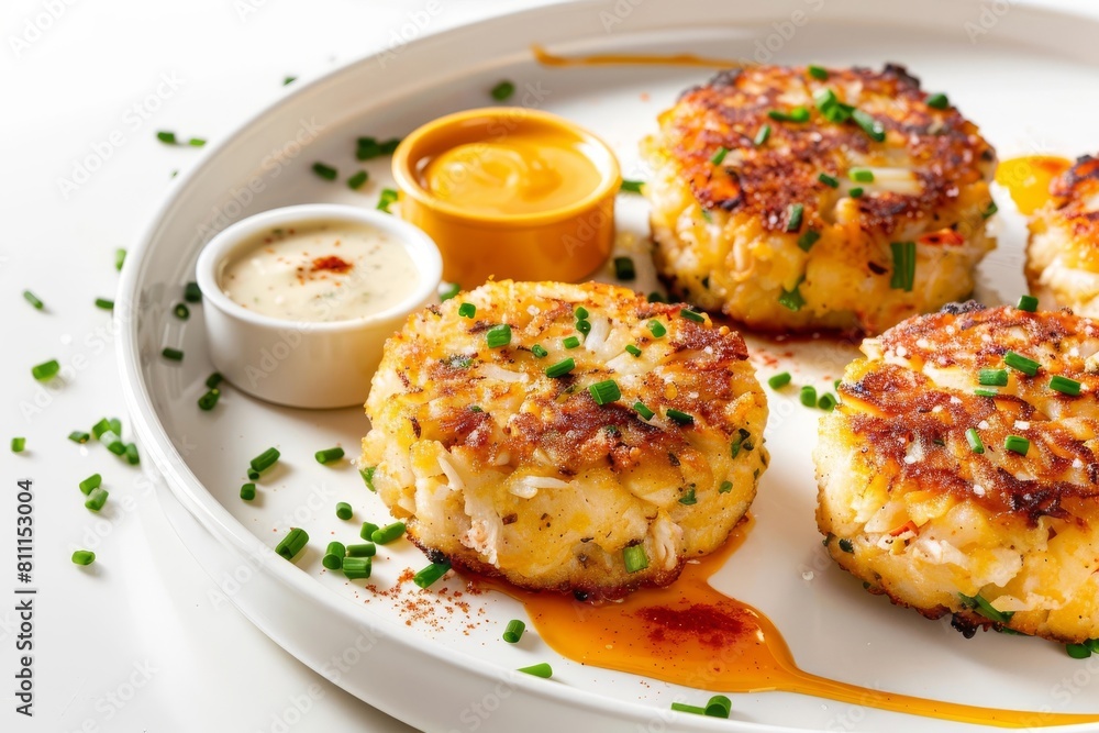 Gourmet All Crabmeat Crab Cakes with Tartar and Honey Mustard Gourmet All Crabmeat Crab Cakes with Tartar and Honey Mustard