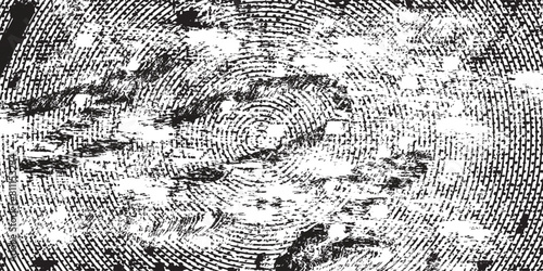 Distressed background in black and white texture with dots, spots, scratches and lines. Abstract vector illustration