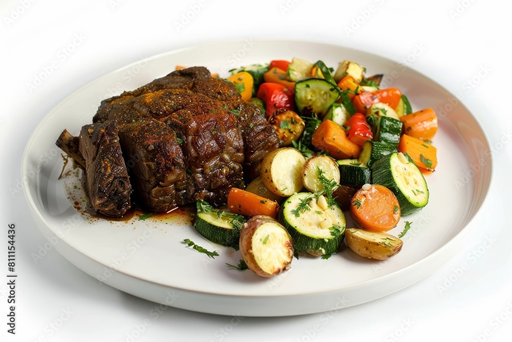Scrumptious 8 Spiced Pot Roast with Roasted Vegetables and Golden Garlic Fingerling Potatoes