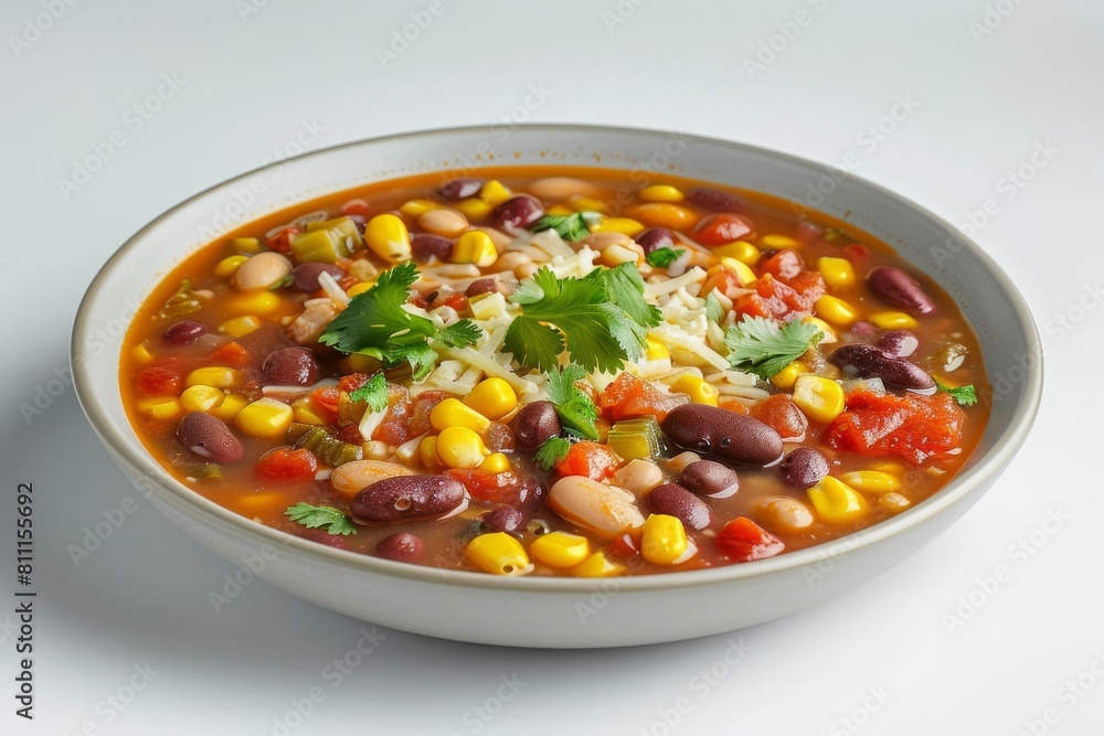 Homemade 7-Can Soup with Processed Cheese Topping Homemade 7-Can Soup with Processed Cheese Topping