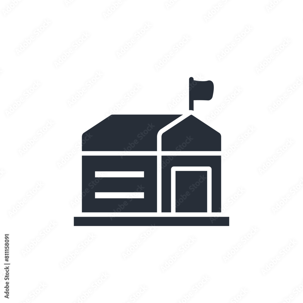 High School icon. vector.Editable stroke.linear style sign for use web design,logo.Symbol illustration. High School icon. vector.Editable stroke.linear style sign for use web design,logo.Symbol illustration.