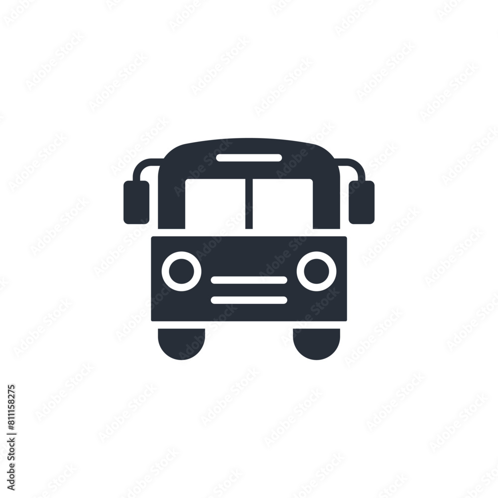 school bus icon. vector.Editable stroke.linear style sign for use web design,logo.Symbol illustration. school bus icon. vector.Editable stroke.linear style sign for use web design,logo.Symbol illustration.