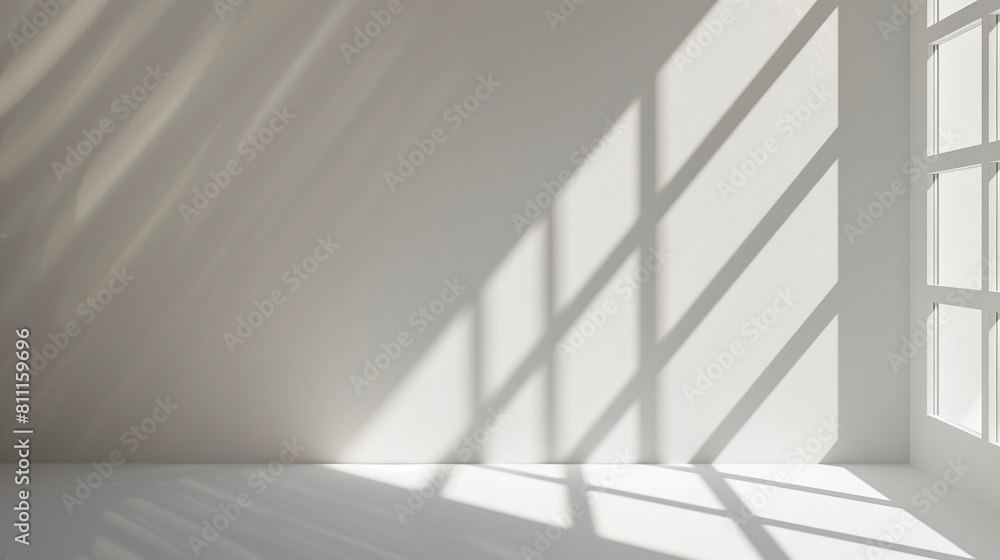 Minimalist Shadows on White Wall Minimalist Shadows on White Wall