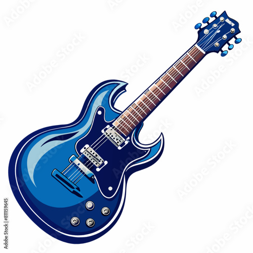 electric guitar isolated on white