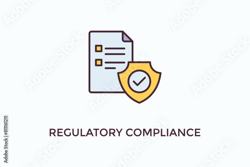 Regulator Compliance Vector Icon Or Logo Illustration