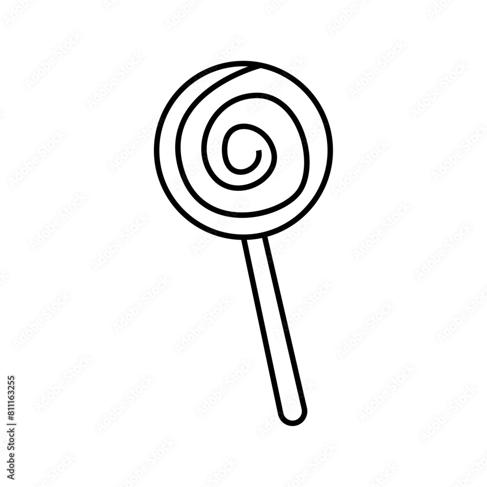 Lollipop. Vector illustration in doodle style. Lollipop. Vector illustration in doodle style.