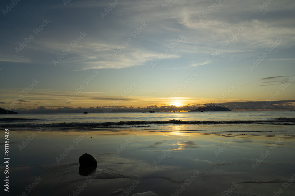 Seychelles sunset at Beau Vallon Seychelles sunset at Beau Vallon