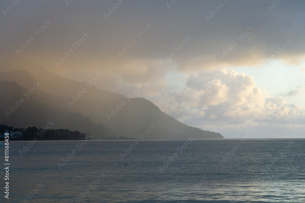 Seychelles Beau Vallon sunset. Seychelles Beau Vallon sunset.