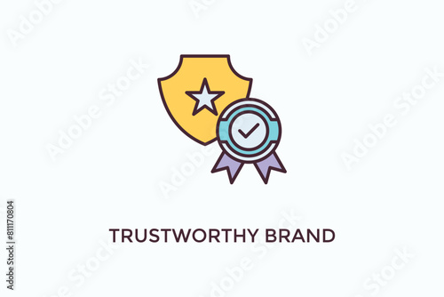 Trustworthy Brand Vector Icon Or Logo Illustration