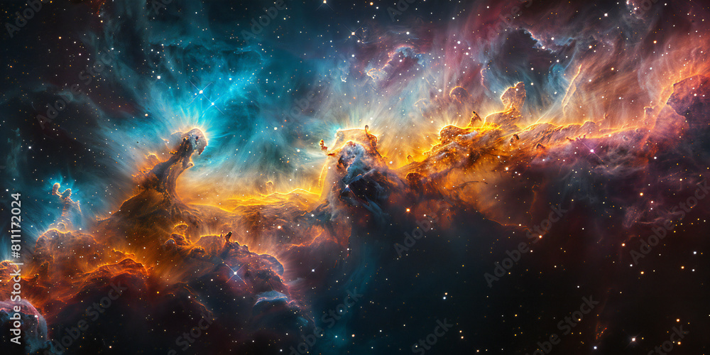 Colorful space galaxy cloud nebula Colorful space galaxy cloud nebula
