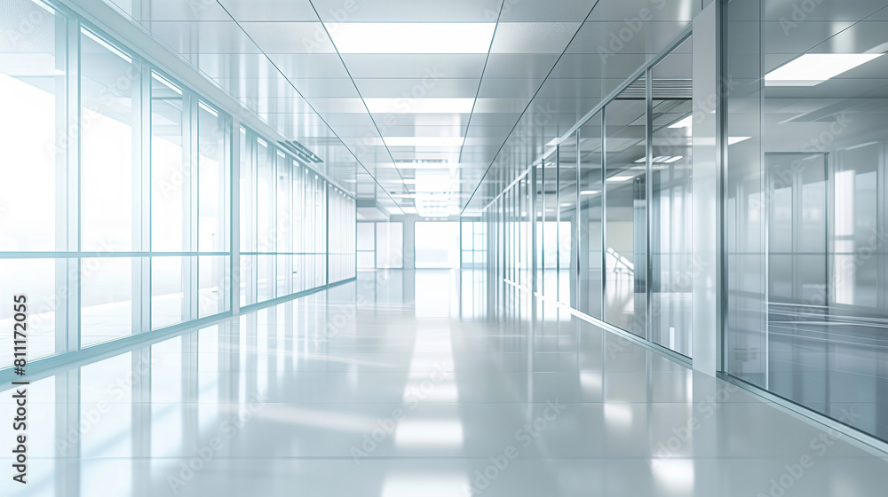 The open space office is empty and dim. Abstract clean softlight effect on office interior background for design The open space office is empty and dim. Abstract clean softlight effect on office interior background for design