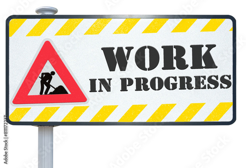 under construction background, work in progress