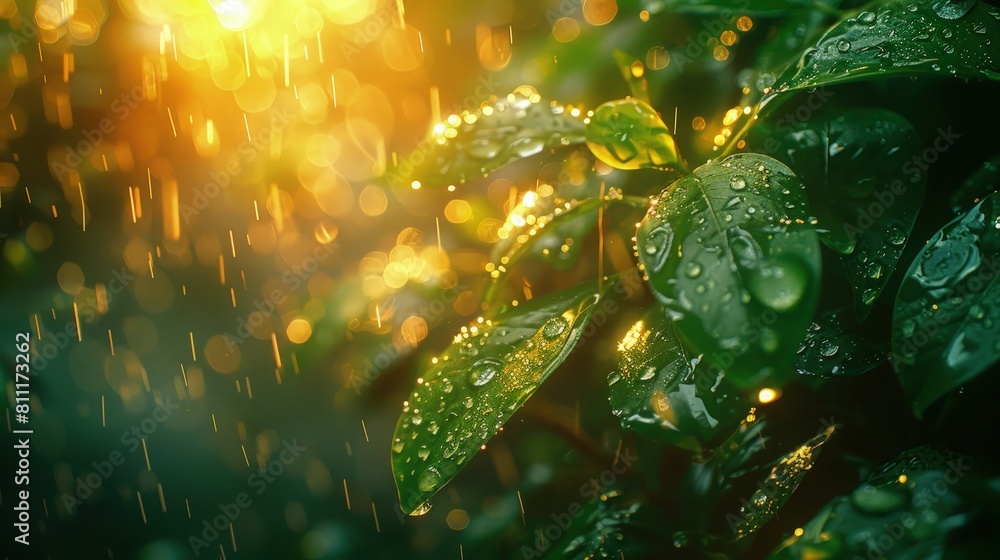 Serene Rainfall in the Tropical Forest Serene Rainfall in the Tropical Forest