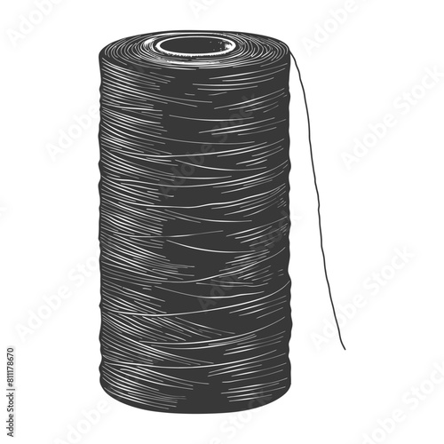 Silhouette Sewing thread roll black color only
