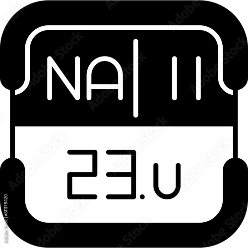 Sodium Periodic Table Element Icon