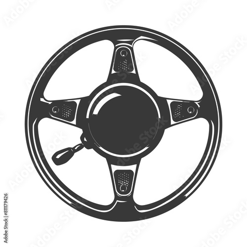 Silhouette steering wheel black color only