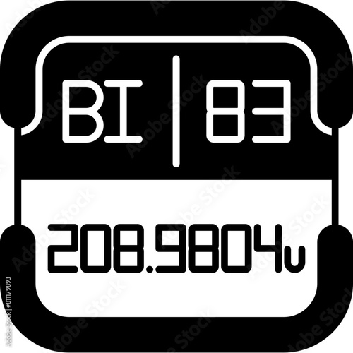 Bismuth Periodic Table Element Icon