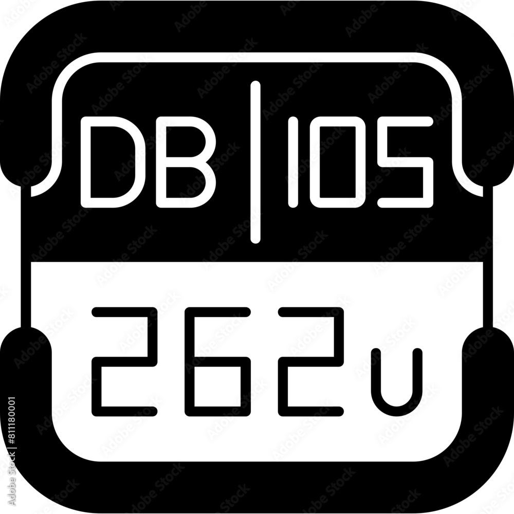 Dubnium Periodic Table Element Icon Dubnium Periodic Table Element Icon