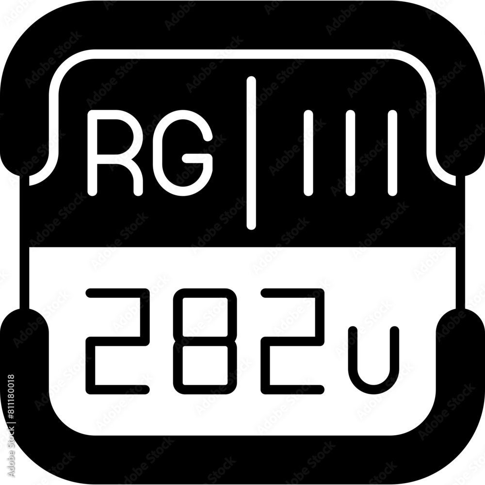 Roentgenium Periodic Table Element Icon Roentgenium Periodic Table Element Icon