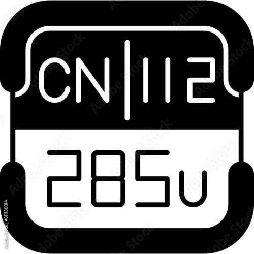 Copernicium Periodic Table Element Icon