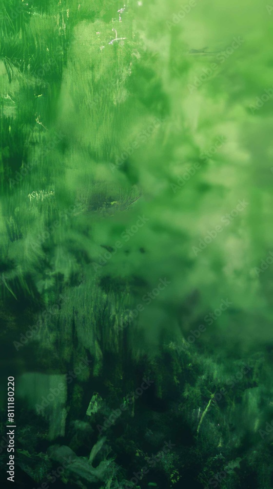 Verdant Impressions: Dark Green Abstract Oil Painting Background Verdant Impressions: Dark Green Abstract Oil Painting Background