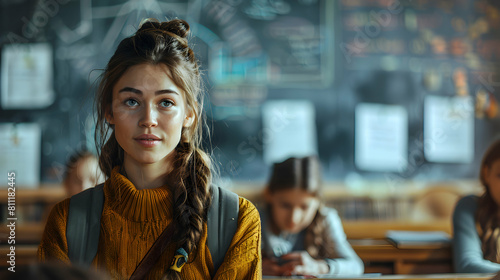 Engaging Virtual History Lesson with Interactive Quizzes: High School Teacher in Virtual Classroom