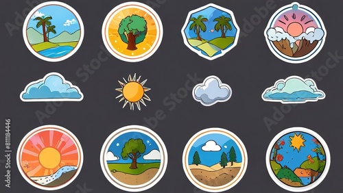 variety of stickers of all kinds