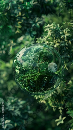 Illustrators Harmonious Vision of Earths Regenerative Power in a Green Forest