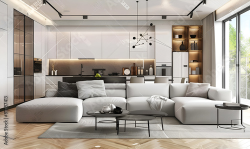 Scandinavian Style Cozy Living Room interior photo