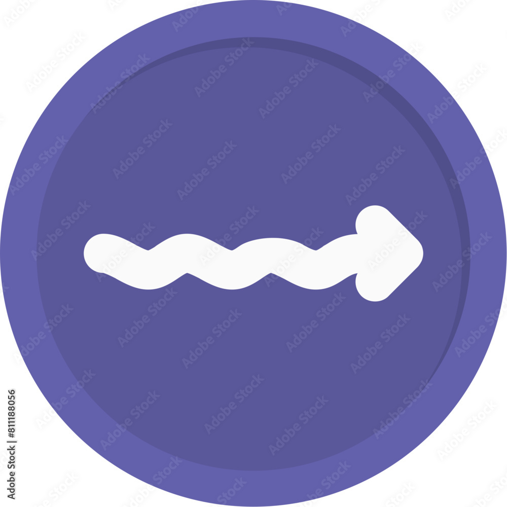 Wavy Arrow Icon Wavy Arrow Icon