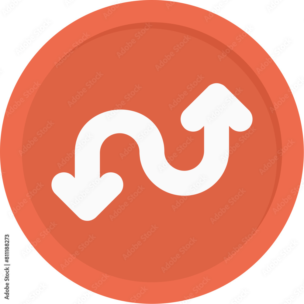 Zigzag Double Arrow Icon Zigzag Double Arrow Icon