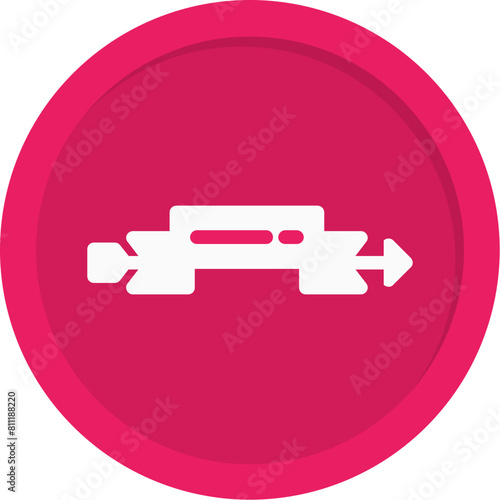 Arrow with Ribbon Icon