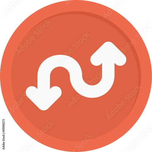 Zigzag Double Arrow Icon