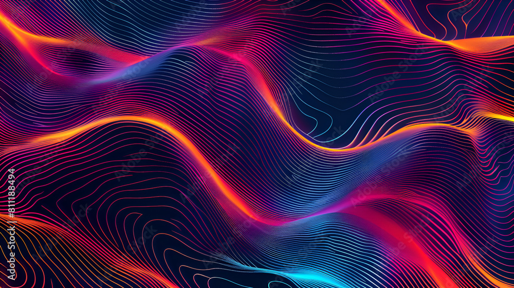 Abstract wavy lines background ,Futuristic technology style ,Abstract background with dynamic waves Abstract wavy lines background ,Futuristic technology style ,Abstract background with dynamic waves