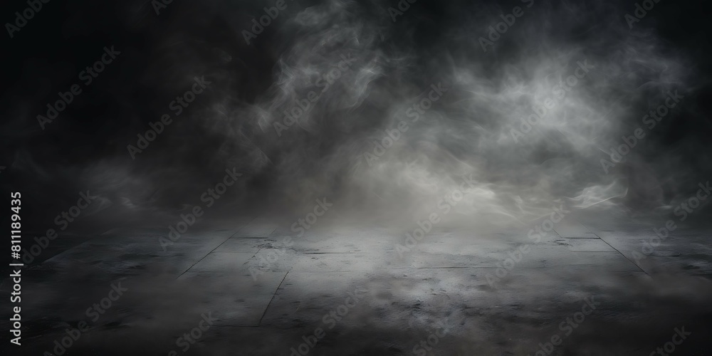 Abstract black 3d solid background with smog Abstract black 3d solid background with smog