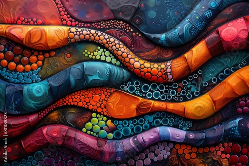 abstract background in colors and patterns for Bounty Day