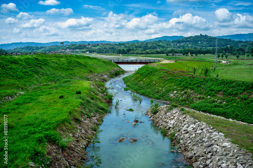 River engineering works for flood protection and hydraulic and reclamation projects