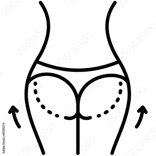 Plastic Surgery Outline Icon Pack