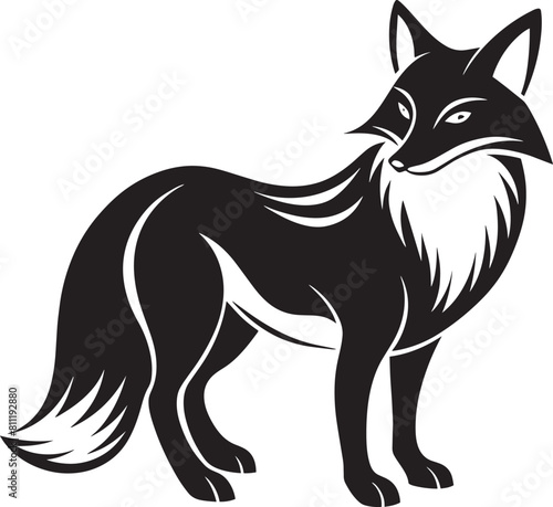 Vector image of a wolf. Isolated on a white background.