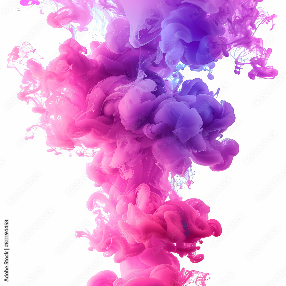 abstract purple and blue colored nebula explosion
