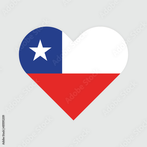Free Download National flag of Chile. Chile Flag. Chile Heart flag. 
 - GFXLoad