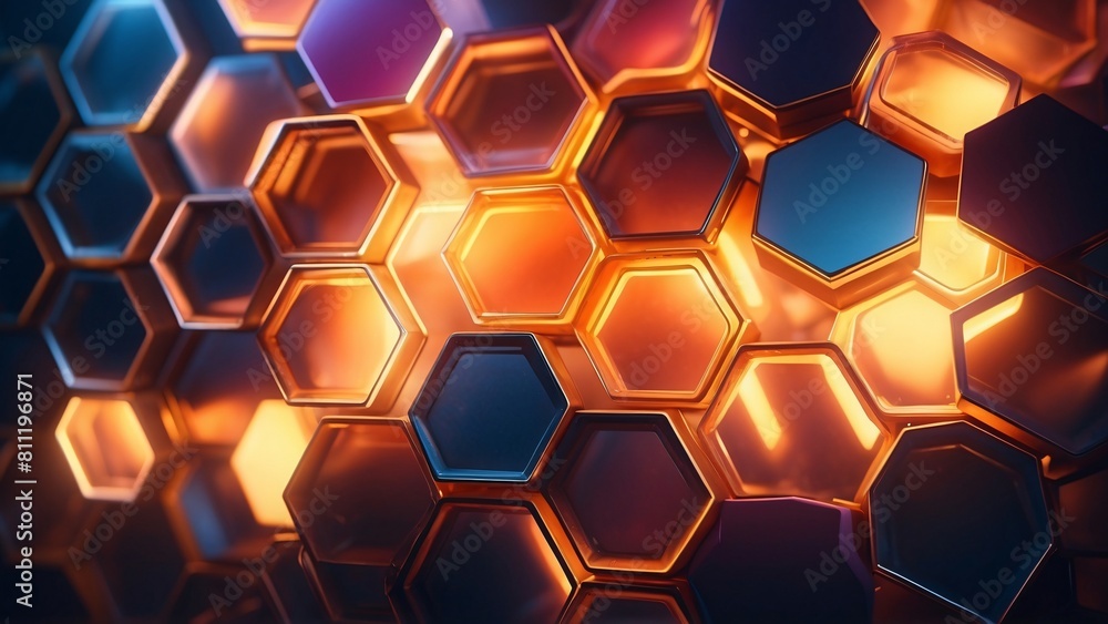 abstract honey comb hexagon neon light abstract honey comb hexagon neon light