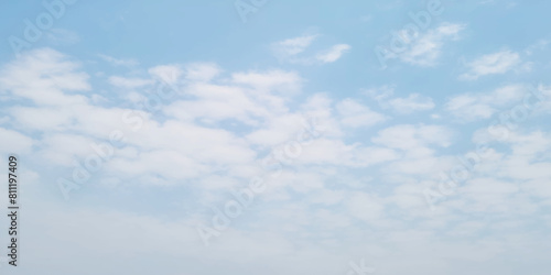 Natural and cloudy fresh blue sky background. Natural sky beautiful blue and white texture background. blue sky with cloud. sky with white clouds as background or texture	
