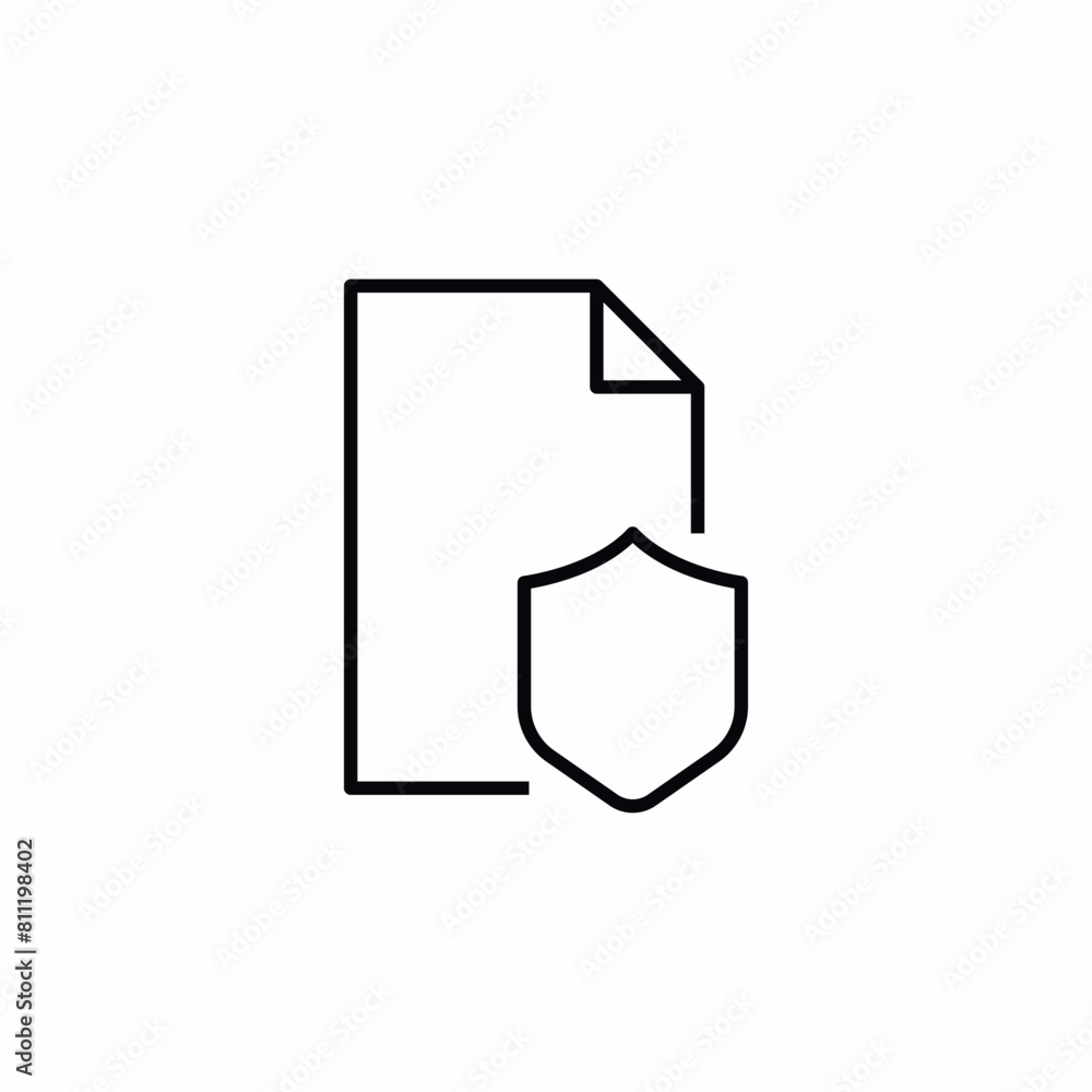 file protection safety privacy icon file protection safety privacy icon
