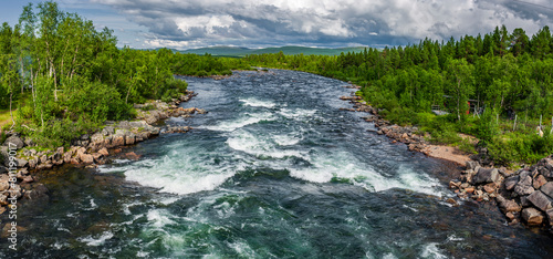 Östra Rautalsälven bei Kiruna in Nordschweden photo