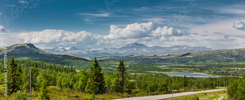 Fjell landschaft im Nationalpark Rondane in Norwegen © by-studio