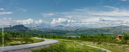 Fjell landschaft im Nationalpark Rondane in Norwegen